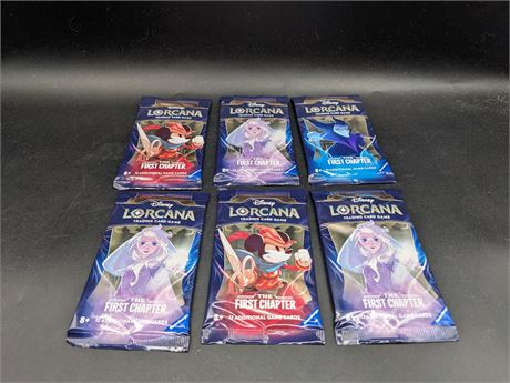 SEALED - DISNEY LORCANA FIRST CHAPTER BOOSTER PACKS