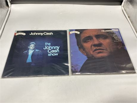 2 JOHNNY CASH CBC RECORDS - EXCELLENT (E)