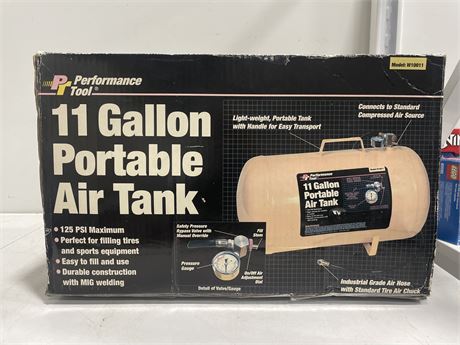 NEW 11 GALLON PORTABLE AIR TANK
