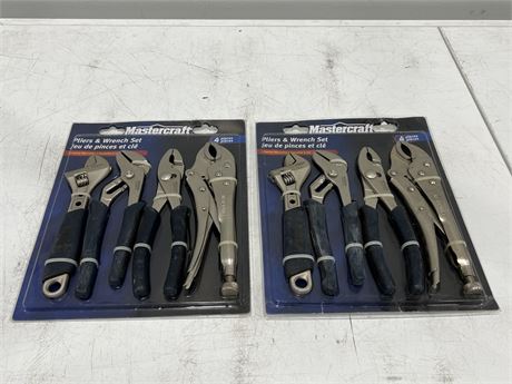 2 MASTERCRAFT PLIERS & WRENCH SETS