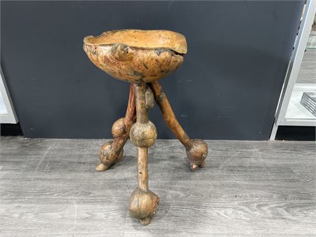 TREE ROOT / BURL PLANT STAND / BOWL - 22” TALL