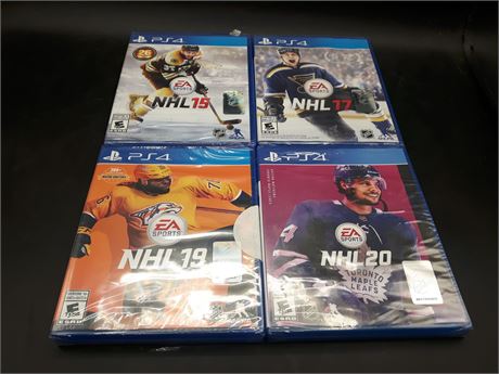 SEALED - 4 NHL GAMES - PS4