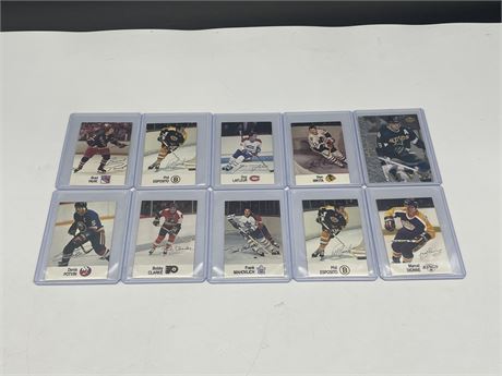 9 MISC ESSO NHL ALL STAR COLLECTION CARDS + 1 OTHER