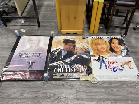 THE TRUTH ABOUT CATS AND DOGS, ROXANNE & ONE FINE DAY MOVIE POSTERS - 40” X 27”