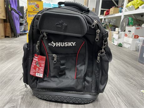(NEW WITH TAGS) HUSKY 16” PRO TOOL PROFESSIONAL DUTY BACKPACK