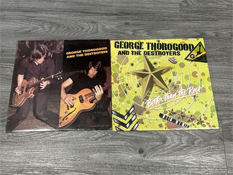2 GEORGE THOROGOOD RECORDS - EXCELLENT (E)