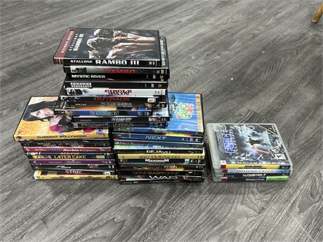 LOT OF DVDS & 4 PS3 GAMES