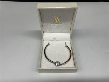 ANGELADY 7” ROSE GOLD PLATED BRACELET IN BOX