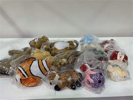 ASSORTED NEW IN BAG STUFFED ANIMALS