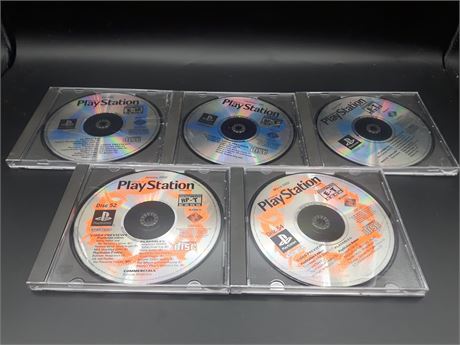 PLAYSTATION ONE DEMO DISCS