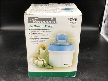KENMORE ICE CREAM MAKER