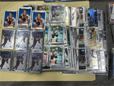 NHL PLAYER SPECIFIC CARD COLLECTIONS - BURE, FORSBERG & OTHERS - MANY ROOKIES
