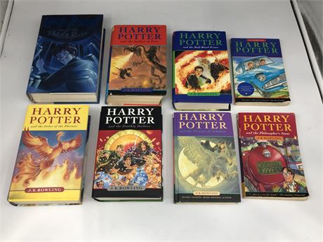8 HARRY POTTER BOOKS