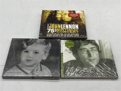 3 JOHN LENNON CD SETS - SEALED
