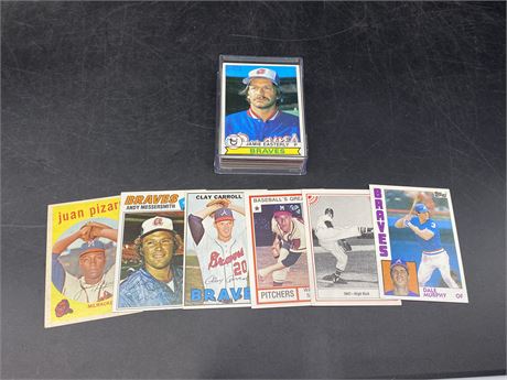~40 ATL BRAVES MLB CARDS