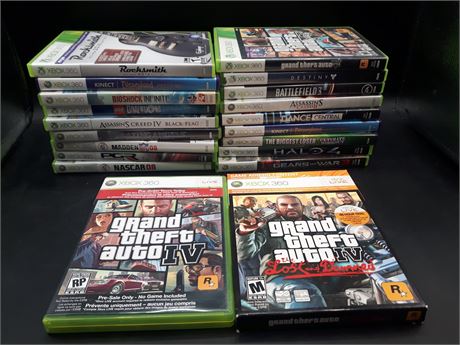 LARGE COLLECTION OF XB360 GAMES - VERY GOOD CONDITION