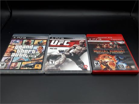MORTAL KOMBAT - UFC 3 - GTA V - PS3