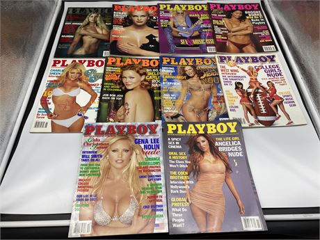 (10) 2001 PLAYBOY MAGS