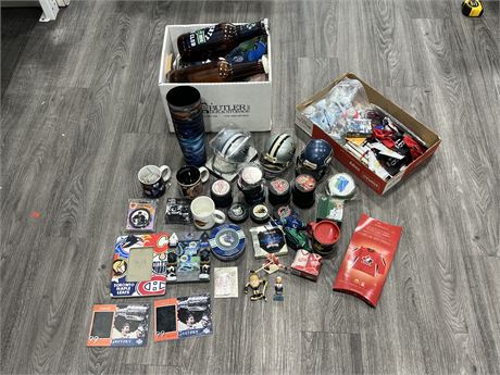 LOT OF SPORTS COLLECTABLES - MOSTLY HOCKEY