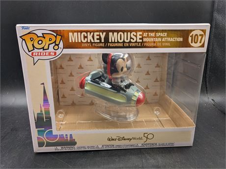 HIGH VALUE - MICKEY MOUSE AT SPACE MOUNTAIN (LARGE FUNKO POP #107)