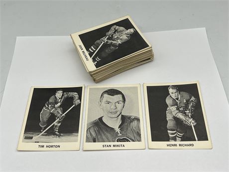 LARGE LOT 1965-66 COCA COLA NHL CARDS - MULTIPLE STARS
