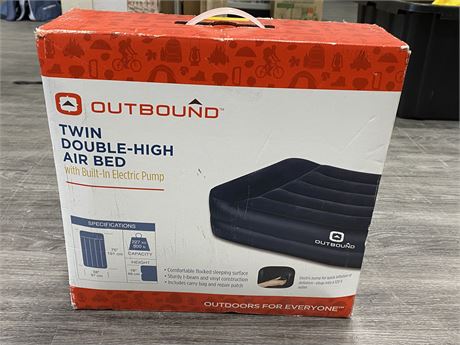 OUTBOUND TWIN AIR MATTRESS IN BOX