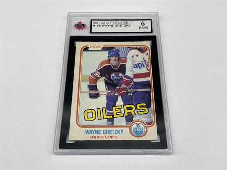 KSA 6 1981/82 WAYNE GRETZKY O-PEE-CHEE NHL CARD