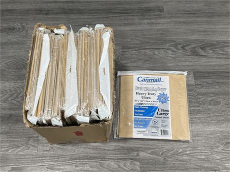 LARGE LOT OF NEW CANMAIL KRAFT WRAPPING PAPER