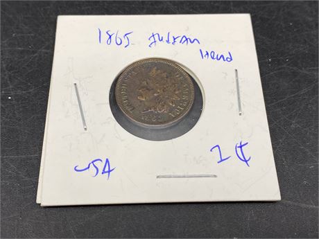 1865 UNITED STATES PENNY