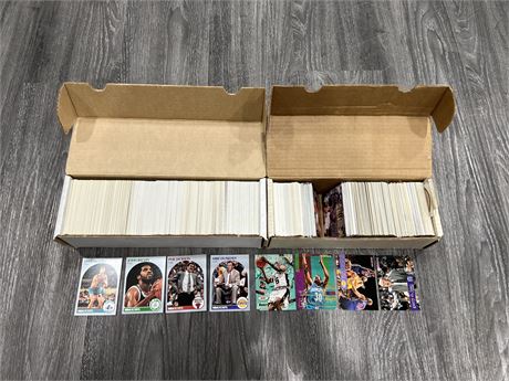 2 BOXES OF ASSORTED BASKETBALL CARDS
