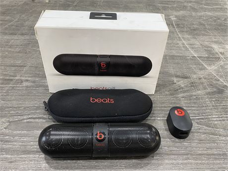 BEATS PILL SPEAKER IN BOX - NO CHARGING CORD / AS IS