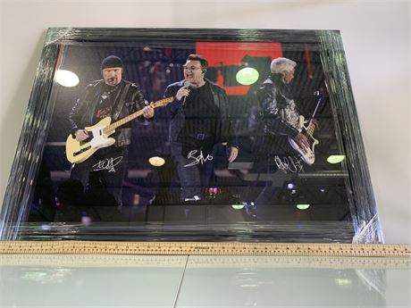 U2 BAND PHOTO IN FRAME