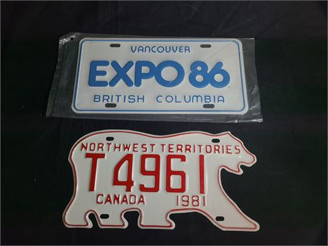 EXPO 86/ ALASKA PLATES