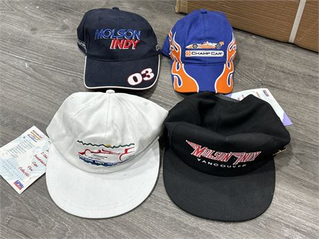 4 VINTAGE MOLSON INDY HATS - 2 NEW W/TAGS