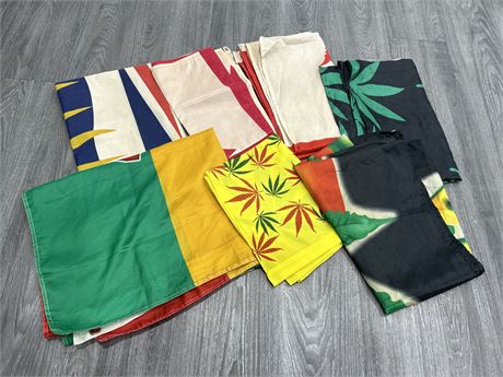 8 FLAGS- MOST ARE 420 THEMED -