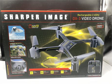 SHARPER IMAGE DX-3 VIDEO DRONE