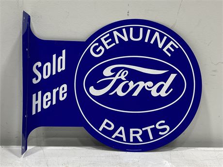 FORD DOUBLE SIDED METAL DEALER SIGN (13”X18”)