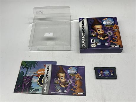 JIMMY NEUTRON - GAMEBOY ADVANCE COMPLETE W/BOX & MANUAL - EXCELLENT COND.