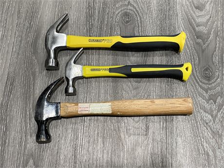 3 ASSORTED HAMMERS
