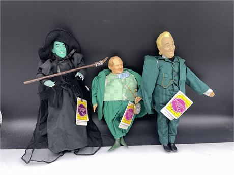 1980’s WIZARD OF OZ FIGURES W/ TAGS 14” LONG