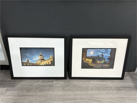 2 KINGSTON ONTARIO FRAMED PICTURES (20”x16.5”)