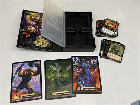 WORLD OF WARCRAFT CARD STARTER BOX W/EXTRA BOOSTERS