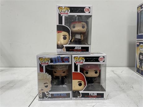 3 MUSIC RELATED FUNKO POPS