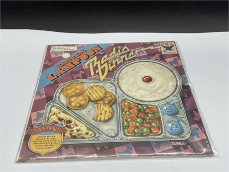 NATIONAL LAMPOONS - RADIO DINNER - GATEFOLD - EXCELLENT (E)