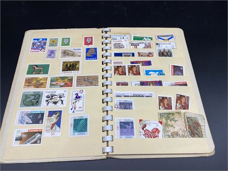 STAMP BOOK (vintage stamps & new stamps)