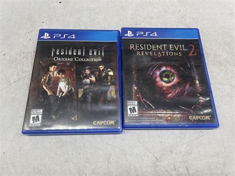 2 PS4 RESIDENT EVIL GAMES