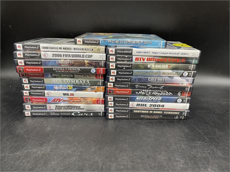 23 PS2 GAMES - ALL IN GOOD CONDITION