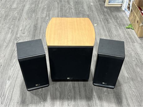 PURE ACOUSTICS SUBWOOFER & SPEAKERS - WORKING