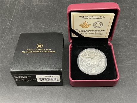 14’ $15 ROYAL CANADIAN MINT FINE SILVER COIN