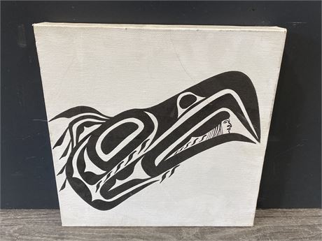 INDIGENOUS SIGNED ART ON CANVAS (11”X11”)